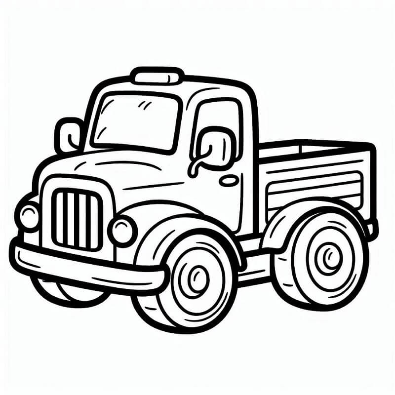 Piccolo camion da colorare