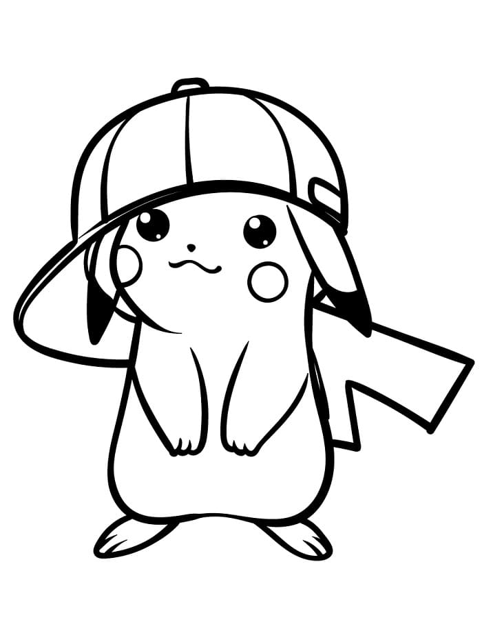 Pikachu Animato da colorare