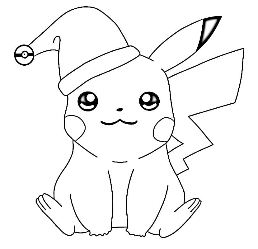 Pikachu Facile da colorare