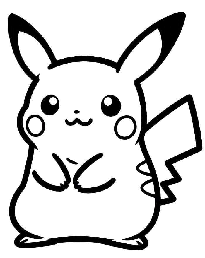 Pikachu Gratuito per Bambini da colorare