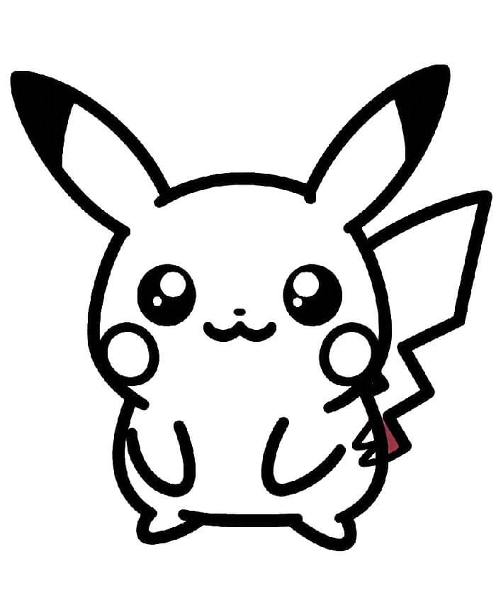 Pikachu Stampabile Gratis da colorare