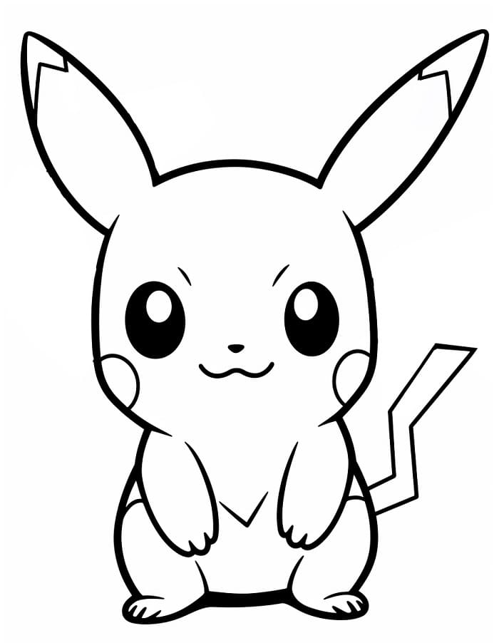 Pikachu Straordinario da colorare