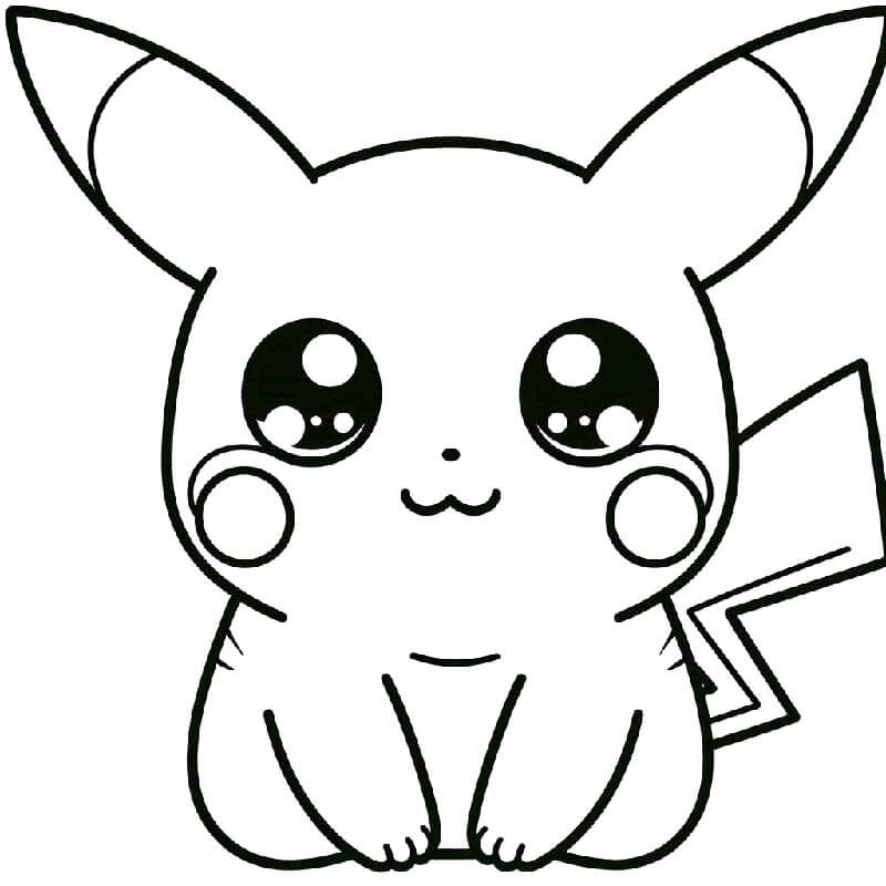 Pikachu da Stampare da colorare