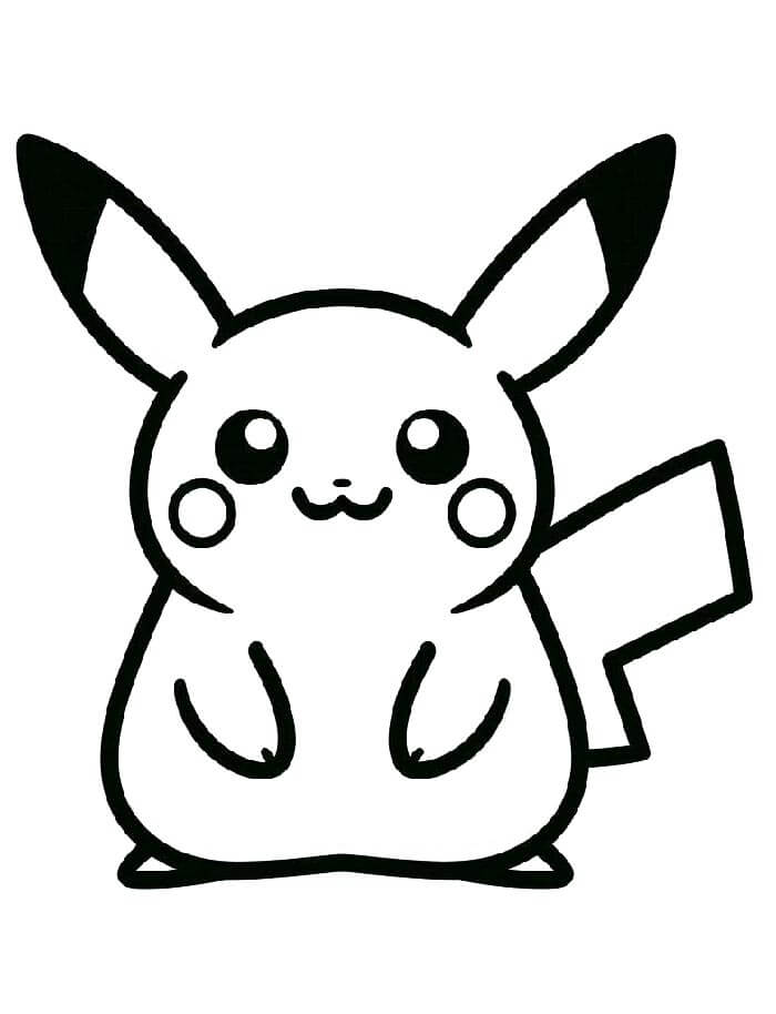 Pikachu per Bambini da colorare