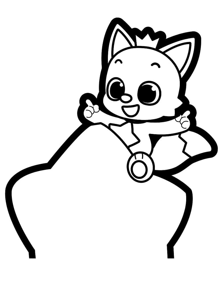 Pinkfong Stampabile Senza Costo da colorare