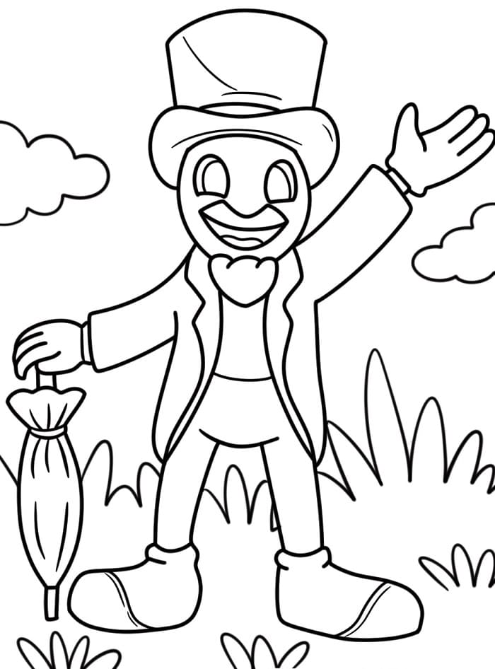 Pinocchio Adorabile da colorare