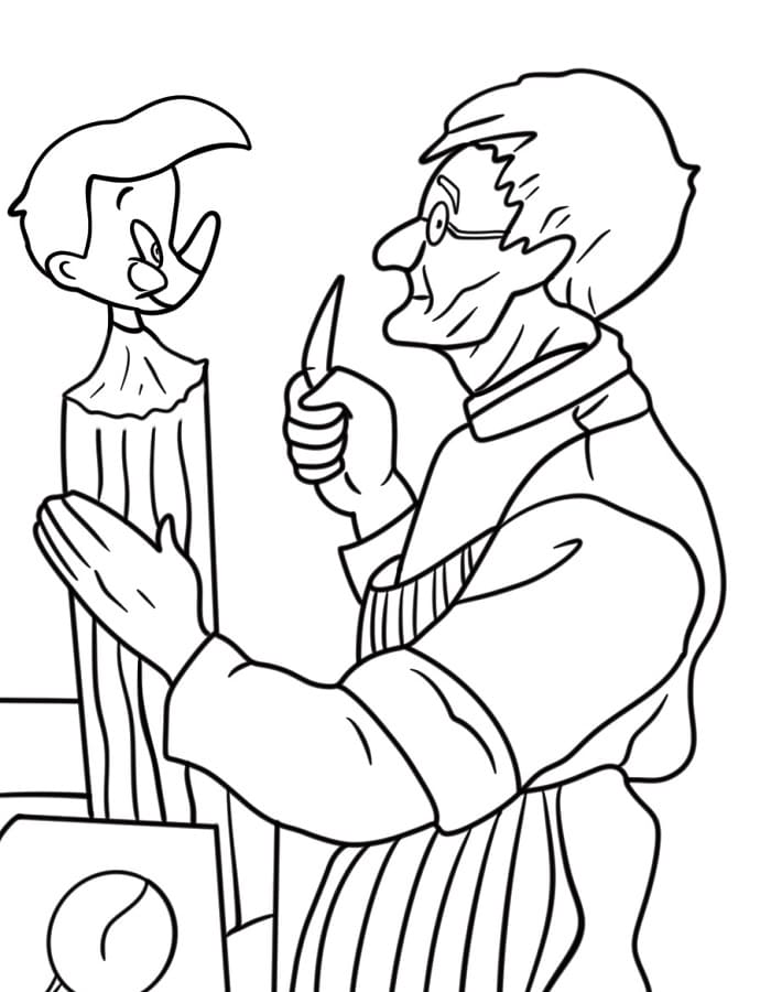 Pinocchio Graziosa da colorare