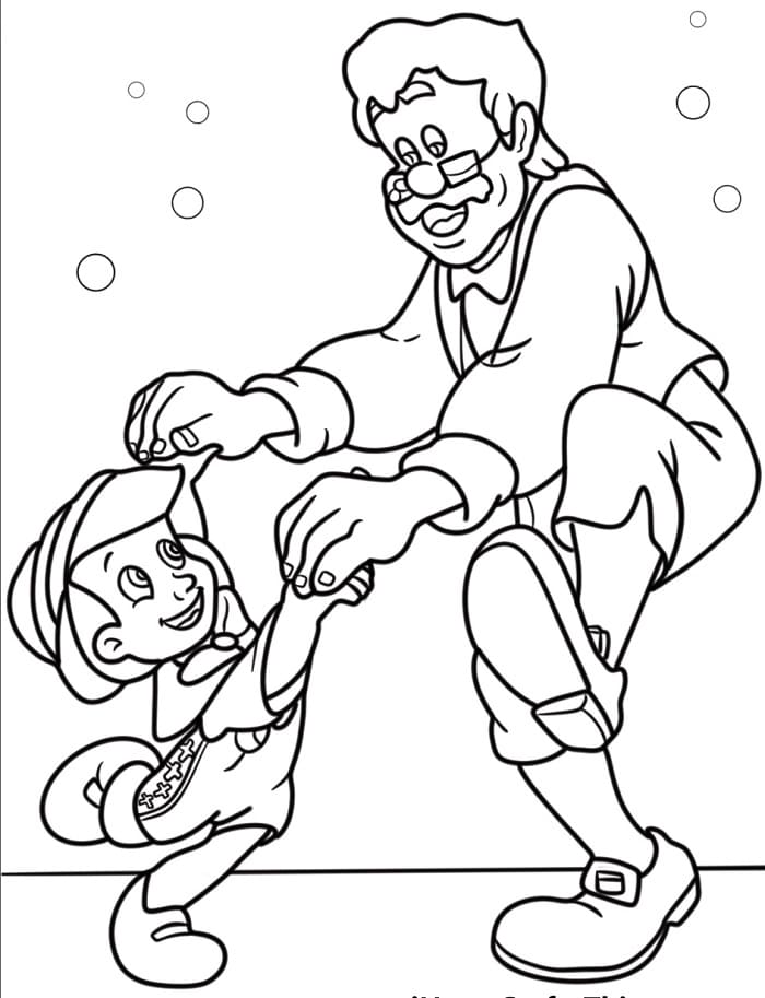 Pinocchio Molto Carina da colorare