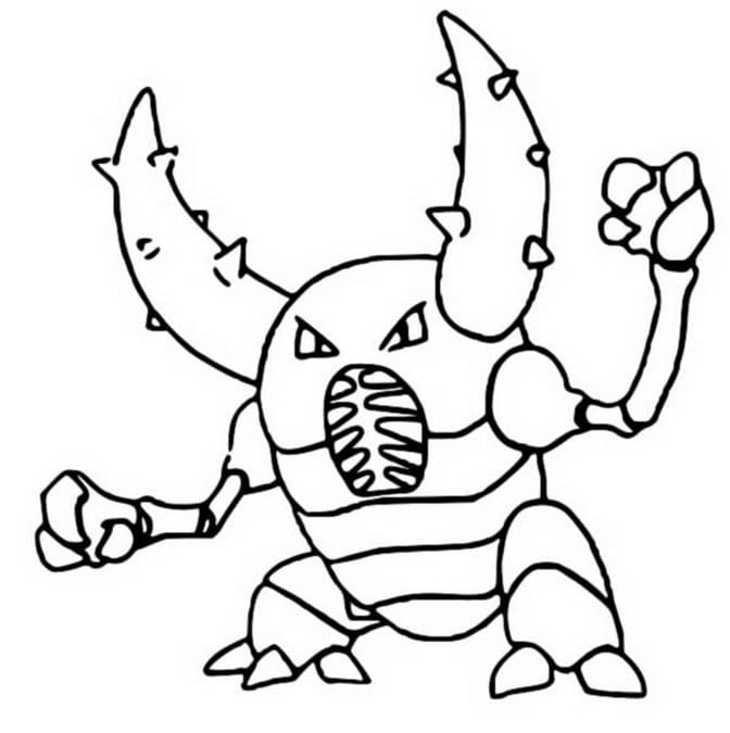 Pinsir Pokemon da colorare
