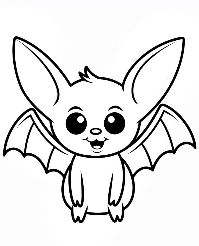 Pipistrello Stampabile da colorare