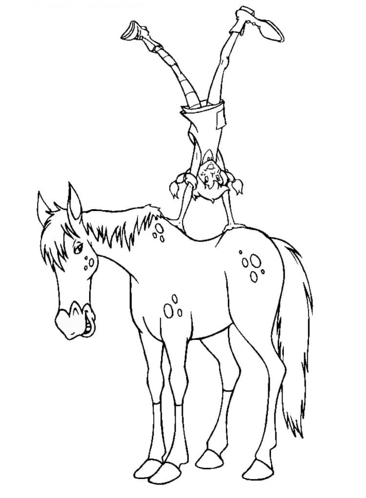 Pippi Calzelunghe Gratis da colorare