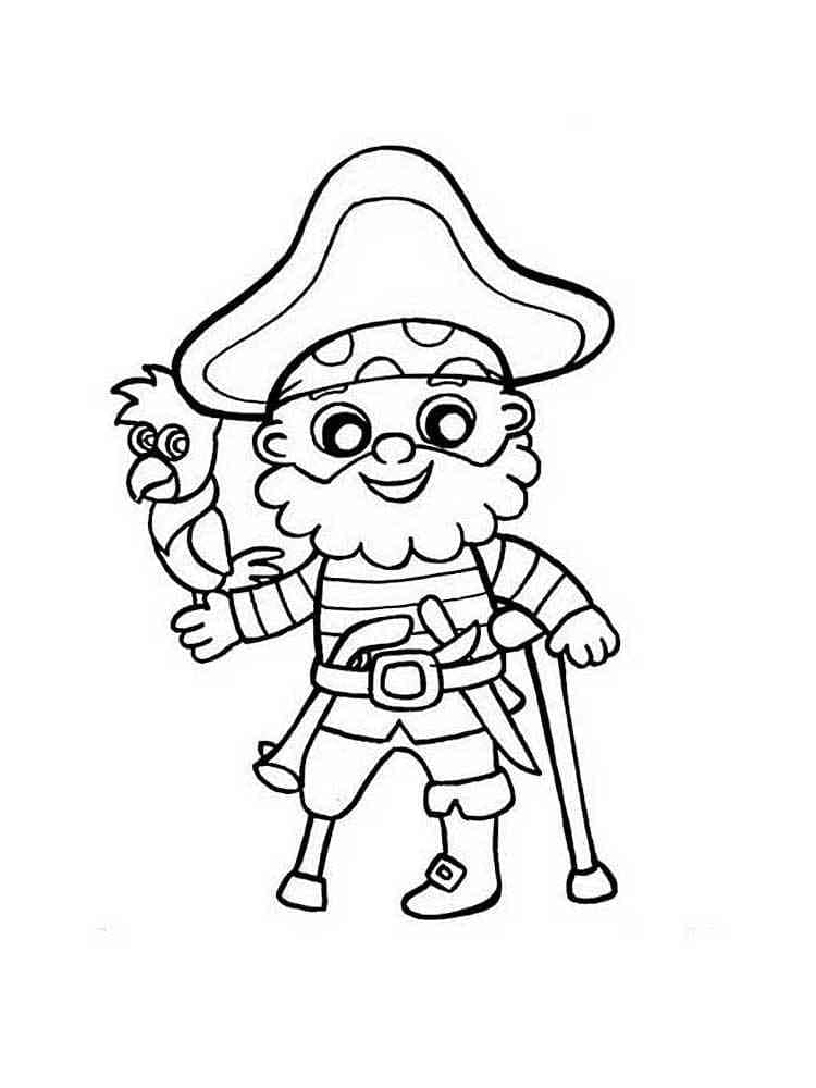 Pirata Gratuito Stampabile da colorare