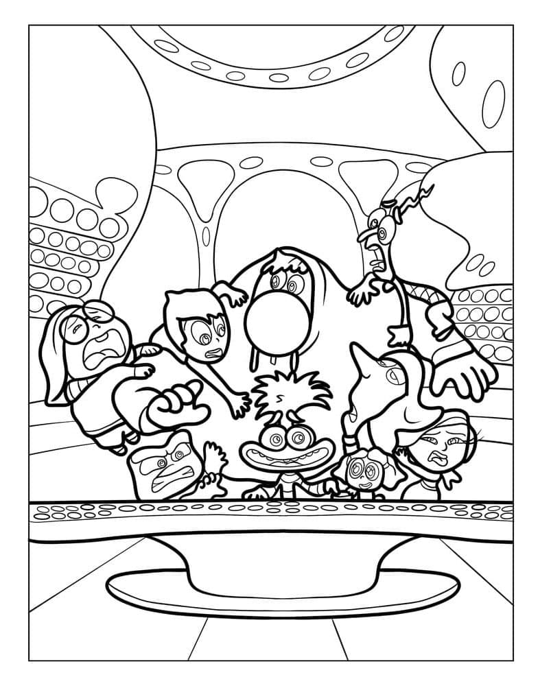 Pixar Inside Out 2 da colorare