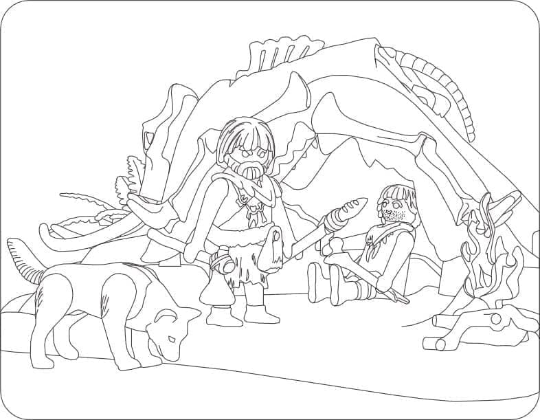 Playmobil a costo zero da colorare