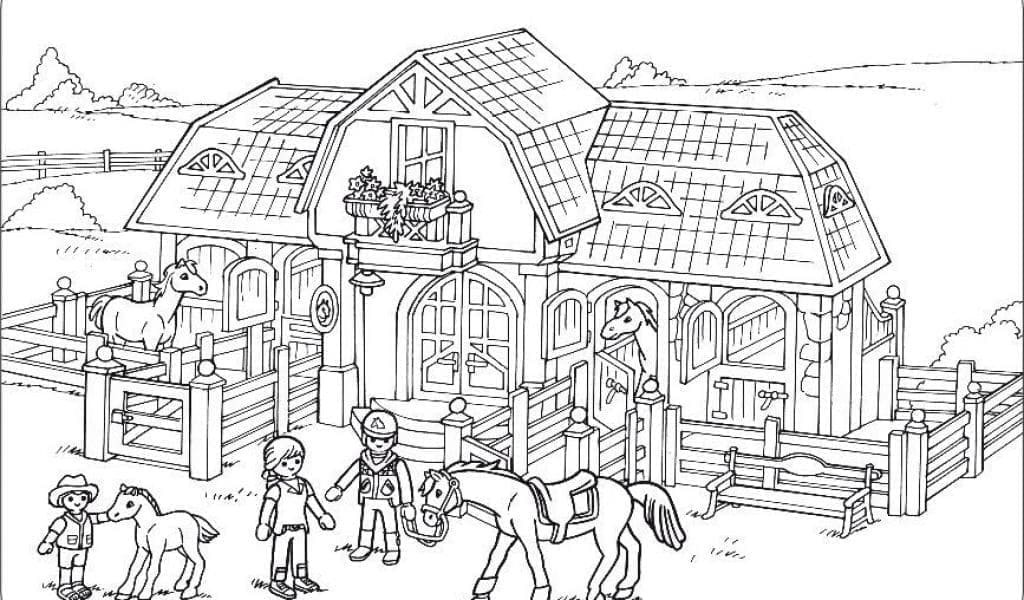 Playmobil per bambini da colorare