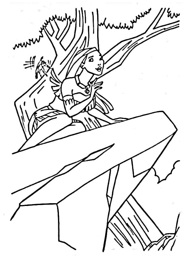Pocahontas Gratuita da Stampare da colorare