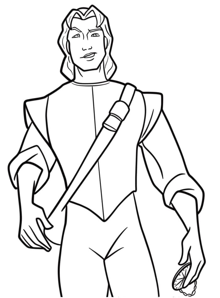 Pocahontas Graziosa da colorare