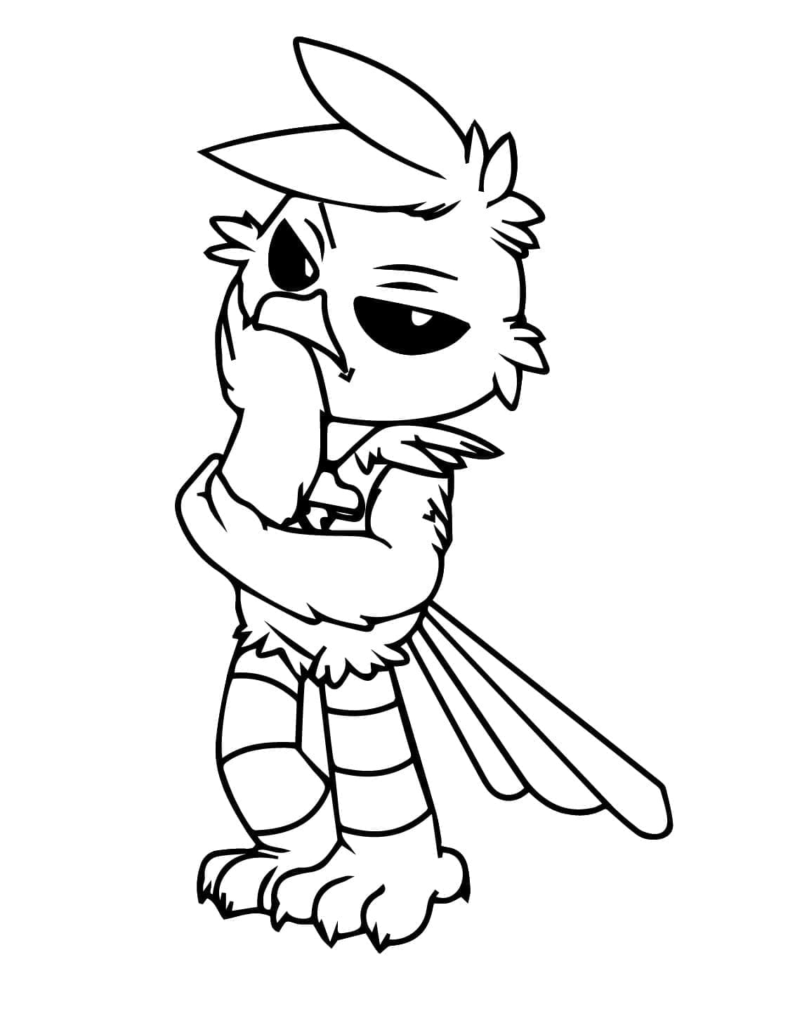 Poe di Nightmare Critters da colorare