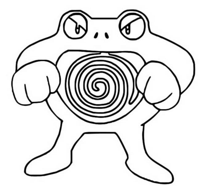 Poliwrath Pokemon da colorare