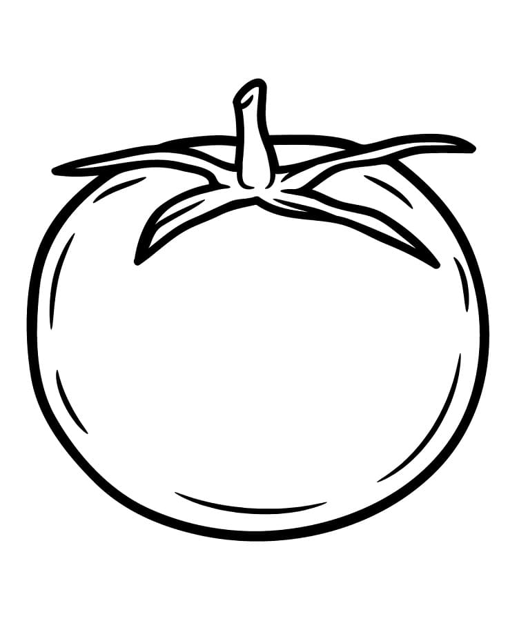 Pomodoro Succoso da colorare