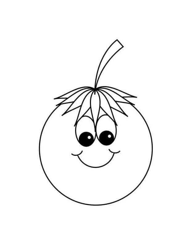 Pomodoro per Bambini di 1 Anno da colorare