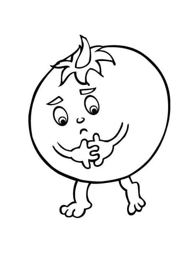 Pomodoro per Bambini di 6 Anni da colorare