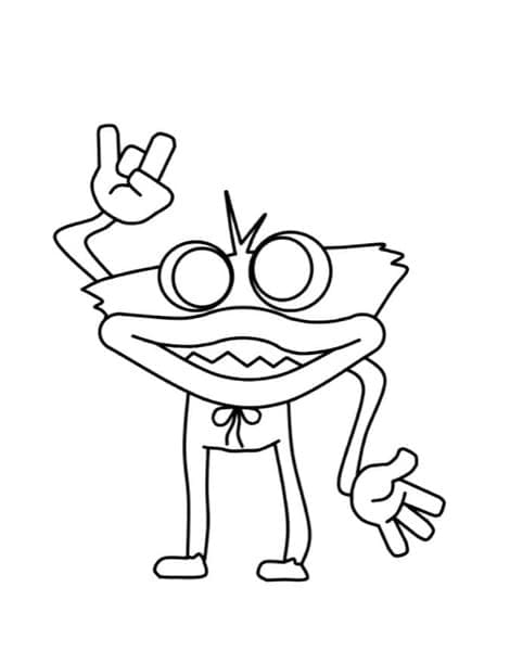 Poppy Playtime Huggy Wuggy da colorare