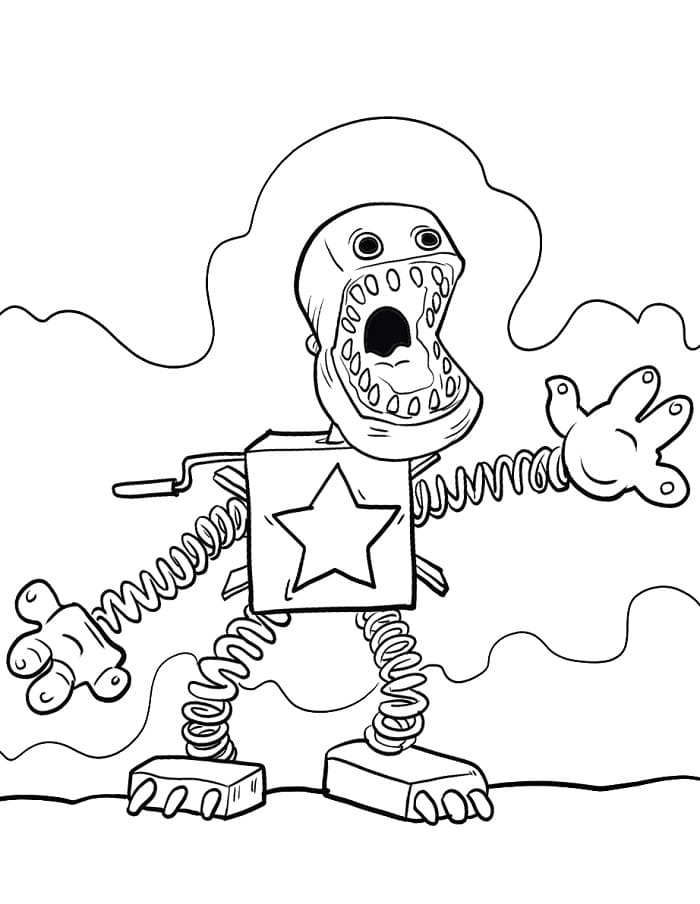 Poppy Playtime Molto Semplici da colorare