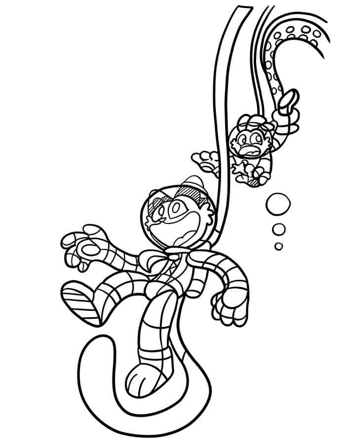 Poppy Playtime per Bambini di 4 Anni da colorare