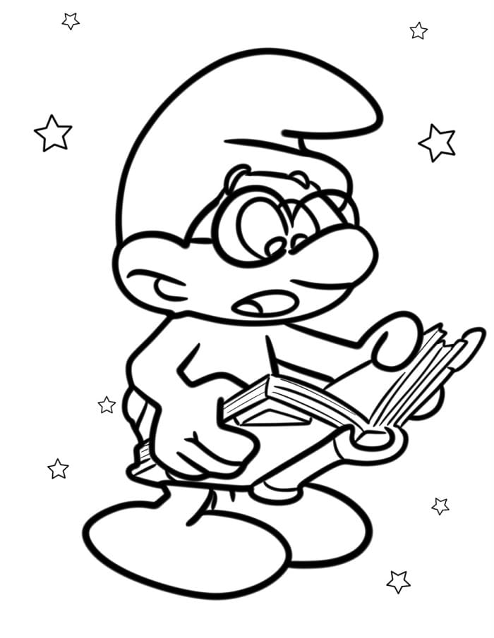 Puffo Animato da colorare