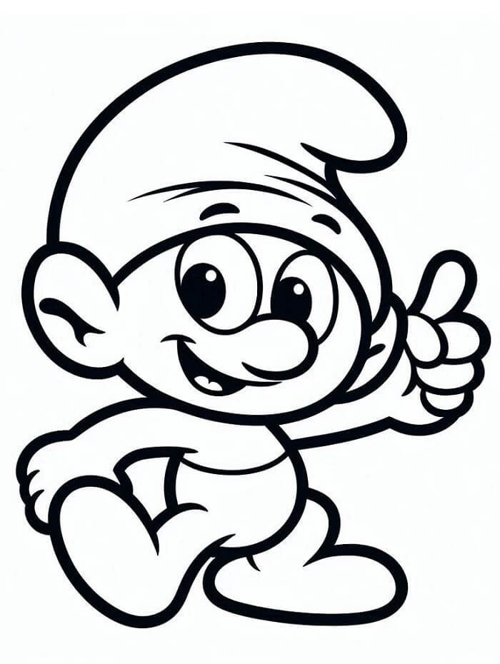 Puffo Gratuito da Stampare da colorare