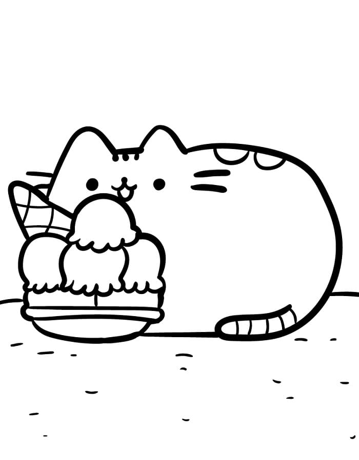 Pusheen Adorabile da colorare