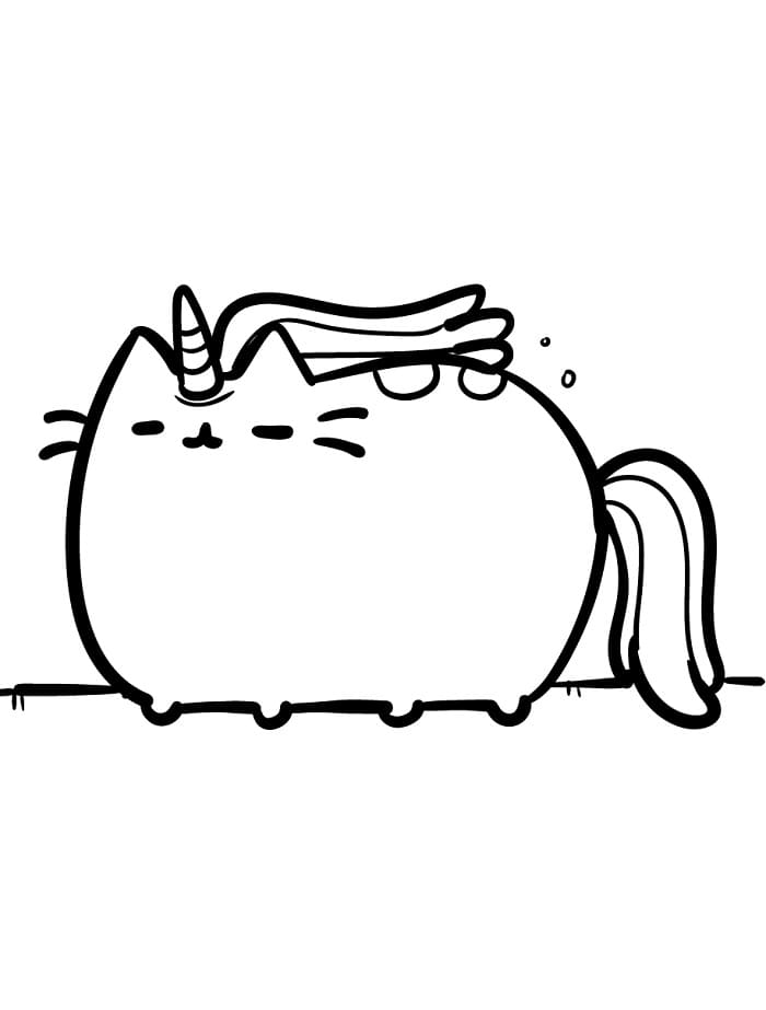 Pusheen Carina da colorare