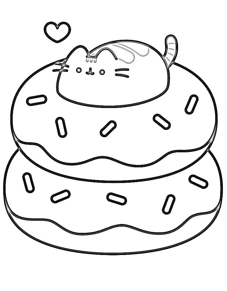 Pusheen Gratuitamente da Stampare da colorare