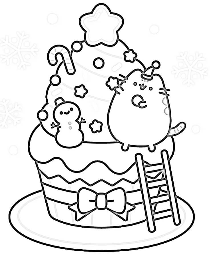 Pusheen Stampabile Gratuitamente da colorare