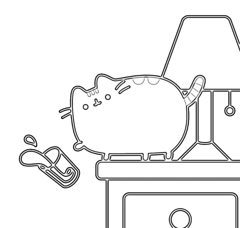 Pusheen da Stampare da colorare