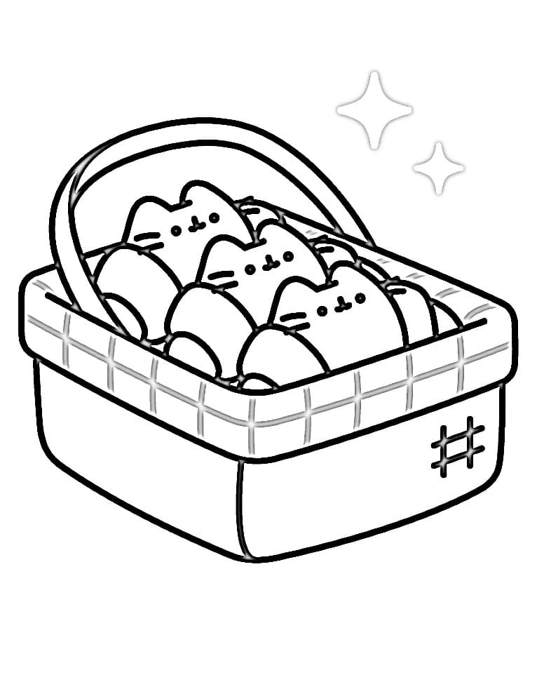 Pusheen per Stampare da colorare