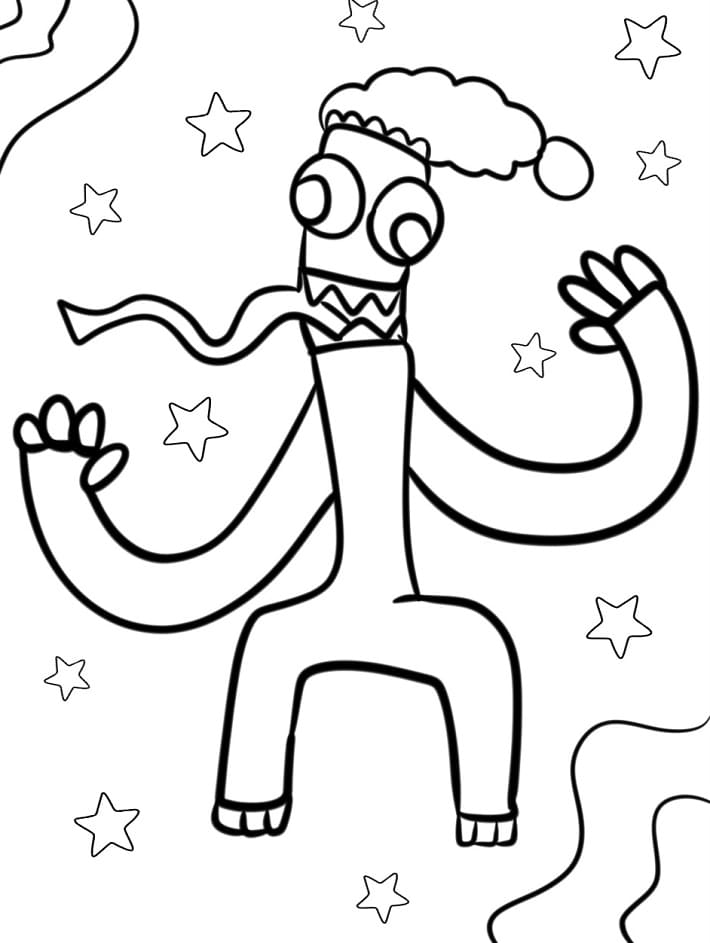 Rainbow Friends Semplici da colorare