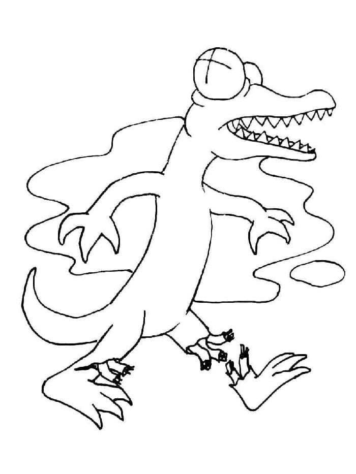 Rainbow Friends di Base da colorare