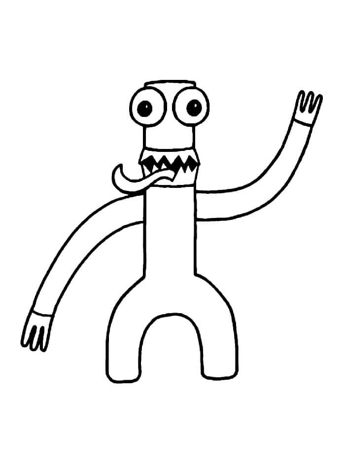 Rainbow Friends per Bambini di 1 Anno da colorare