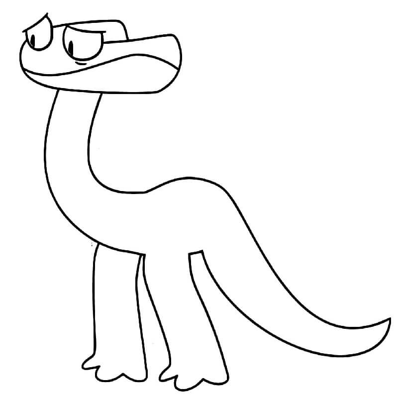 Rainbow Friends per Bambini di 2 Anni da colorare