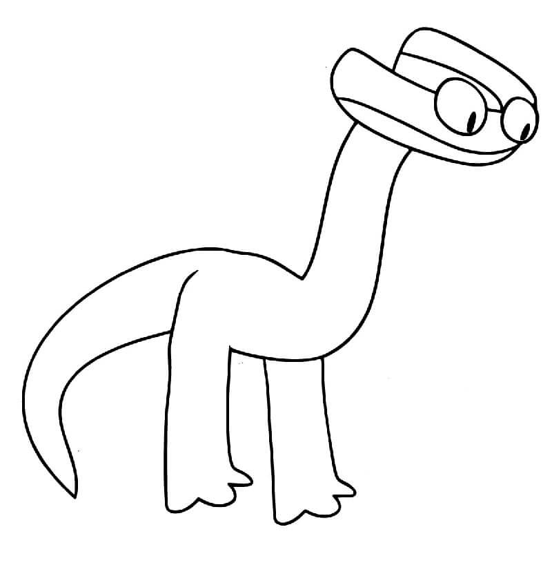 Rainbow Friends per Bambini di 3 Anni da colorare