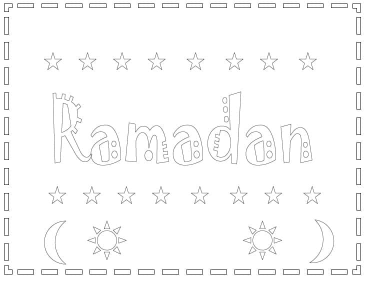 Ramadan (19) da colorare