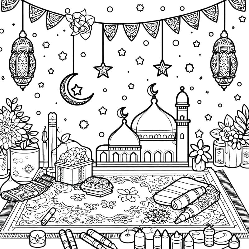 Ramadan (9) da colorare