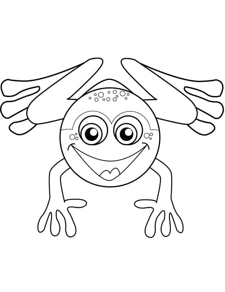 Rana Gratis per Bambini da colorare