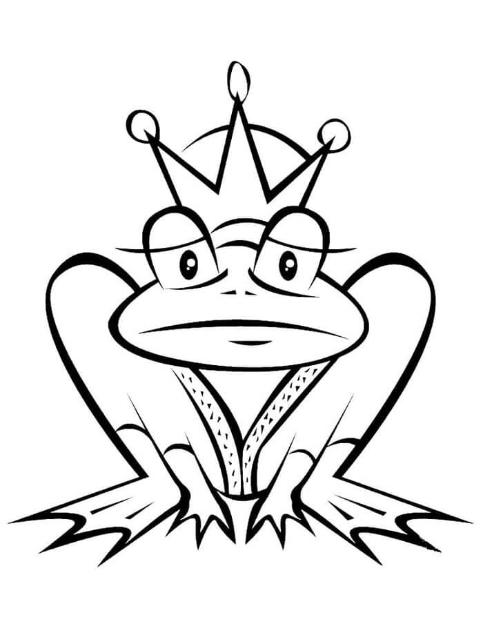 Rana Gratuita per Bambini da colorare
