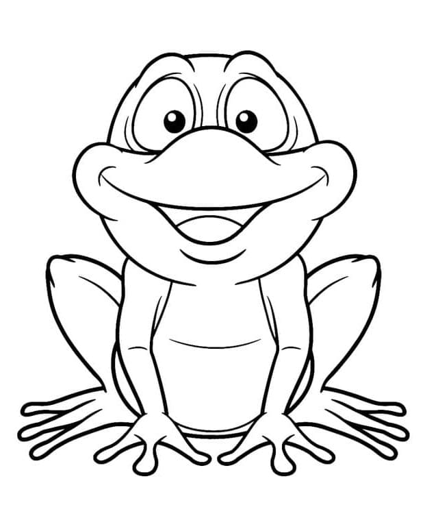 Rana Incantevole da colorare