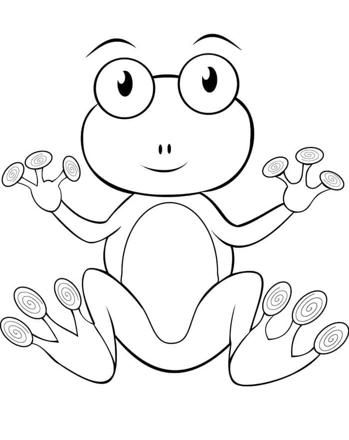 Rana Normale da colorare
