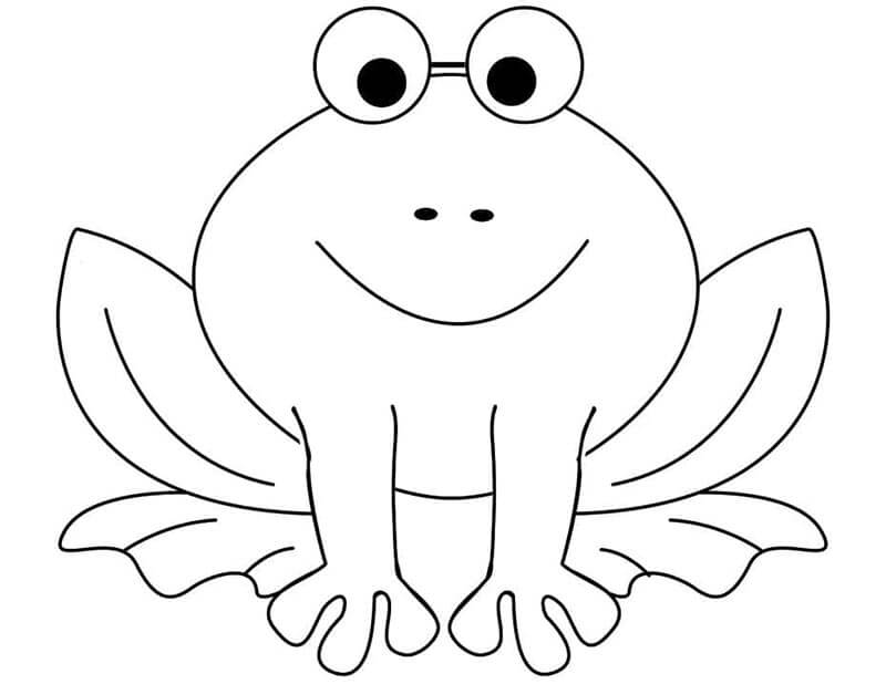 Rana Stampabile Gratis da colorare