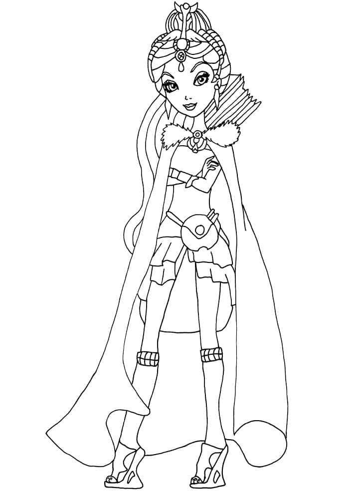 Raven Queen Ever After High da colorare